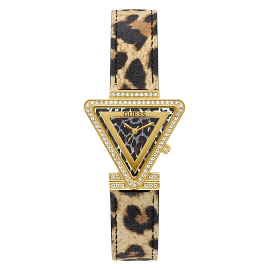 GUESS Women's Fame Analog Watch with Animal Print Strap product image