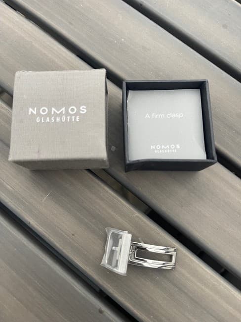 New Nomos Watch 17MM - 18MM Ss Deployant Deployment Clasp Buckle for Strap Band product image