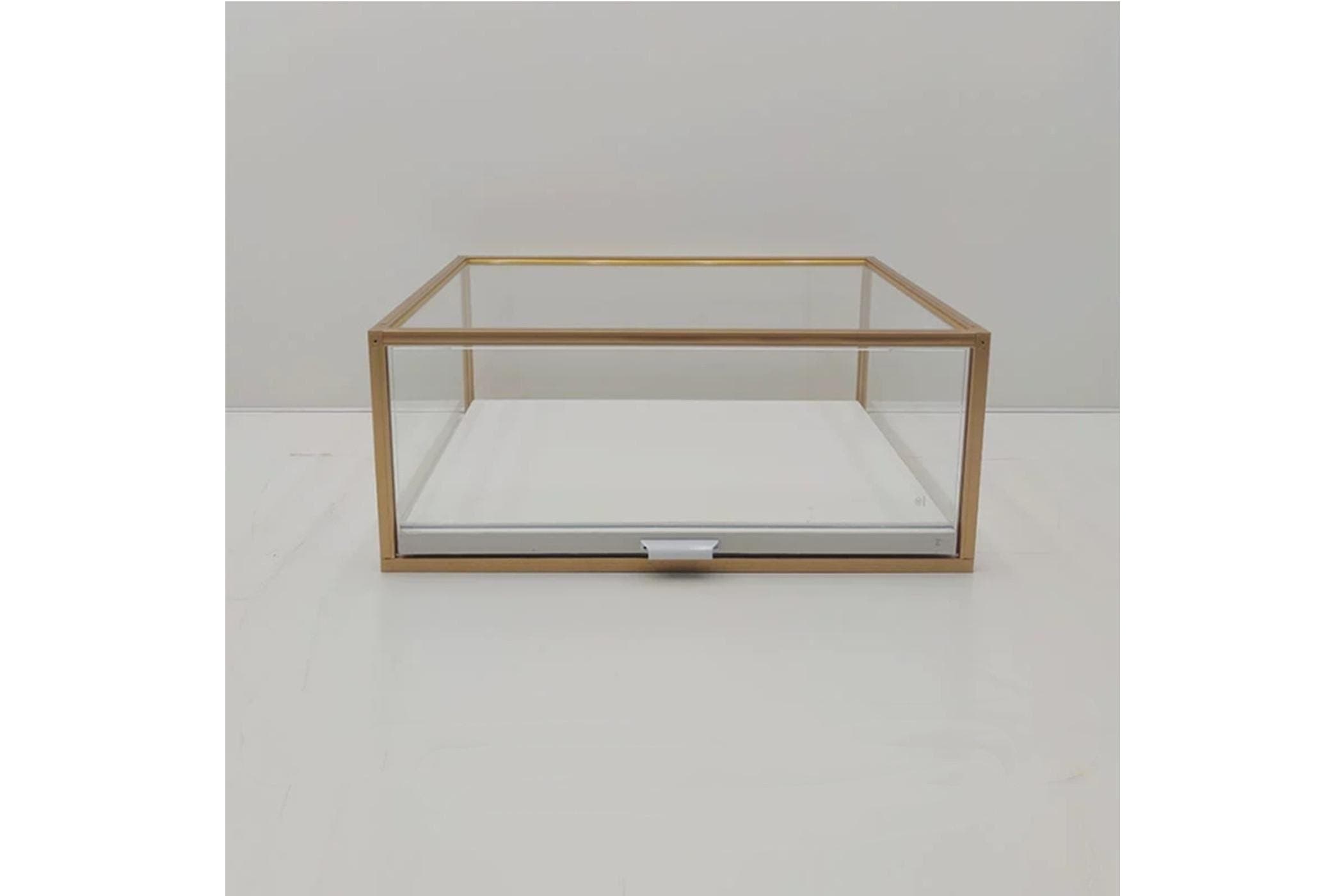Glass Display Cabinet with Lock: LED Jewelry Keepsake Storage, #517 product image