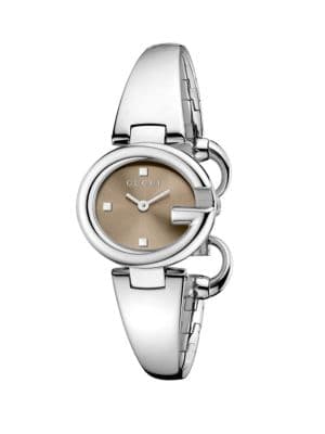 Gucci Ladies Guccissima Diamond Dial Stainless Steel Quartz Watch product image